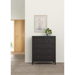 Lund kommode 5 skuffer 80 cm bred fs i flere farver