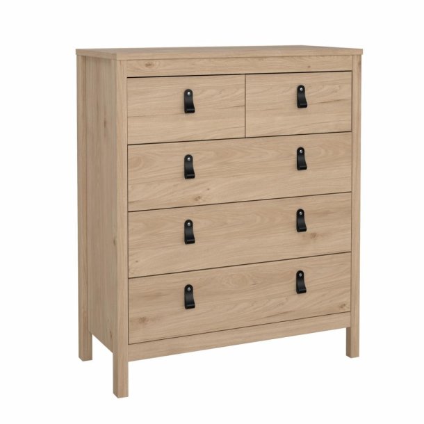 Lund kommode 5 skuffer 80 cm bred fs i flere farver