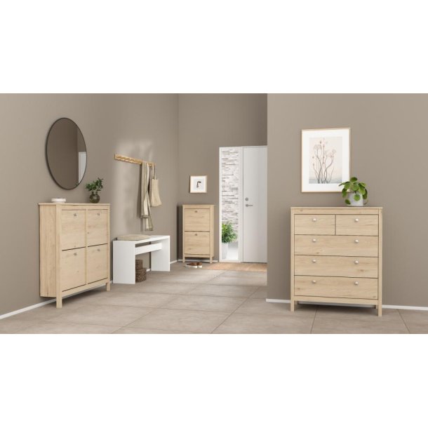 Lund kommode 5 skuffer 80 cm bred fs i flere farver