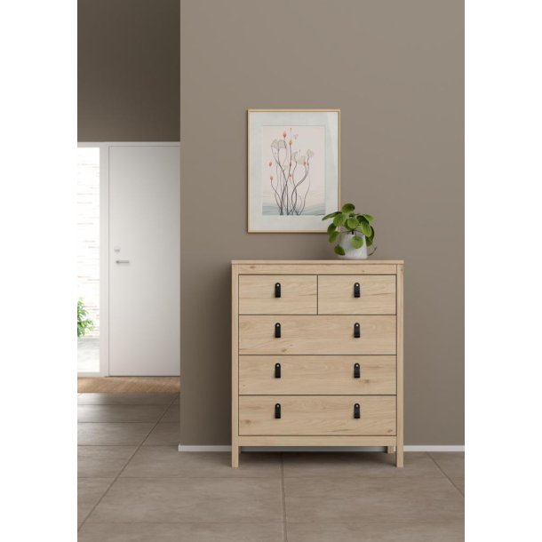 Lund kommode 5 skuffer 80 cm bred fs i flere farver