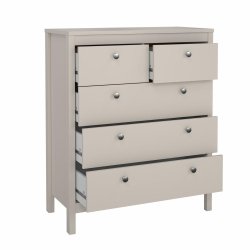 Lund kommode 5 skuffer 80 cm bred fs i flere farver