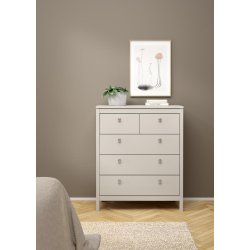 Lund kommode 5 skuffer 80 cm bred fs i flere farver