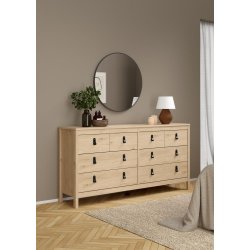 Lund kommode 8 skuffer 160 cm bred fs i flere farver