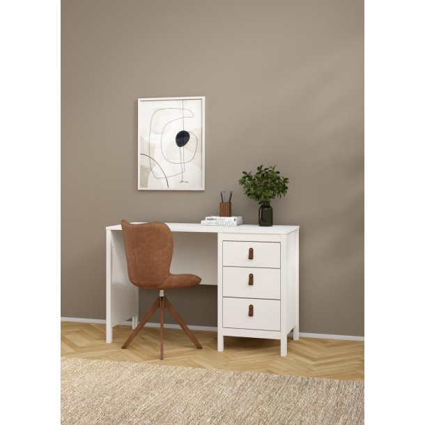 Lund skrivebord med 3 skuffer fs i flere farver 