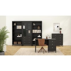 Lund skrivebord med 3 skuffer fs i flere farver 