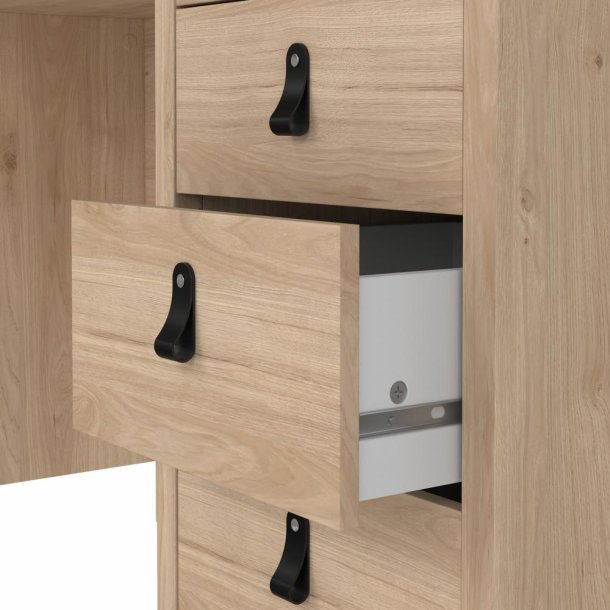 Lund skrivebord med 3 skuffer fs i flere farver 