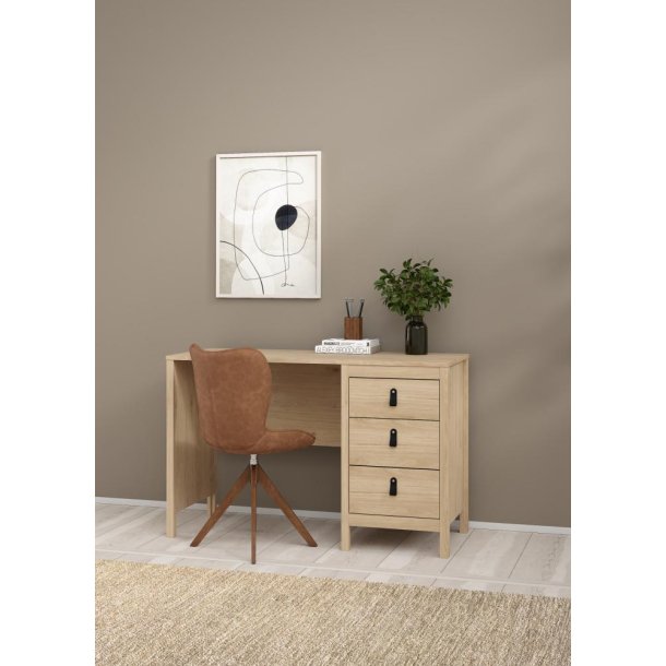 Lund skrivebord med 3 skuffer fs i flere farver 