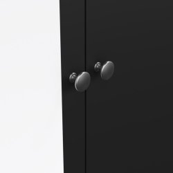 Lund garderobeskab m. spejl 100 cm bred fs i flere farver