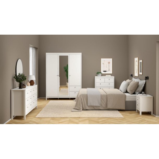 Lund garderobeskab m. spejl 150 cm bred fs i flere farver