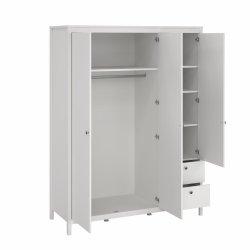 Lund garderobeskab m. spejl 150 cm bred fs i flere farver