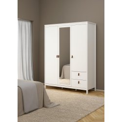 Lund garderobeskab m. spejl 150 cm bred fs i flere farver