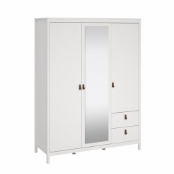 Lund garderobeskab m. spejl 150 cm bred fs i flere farver