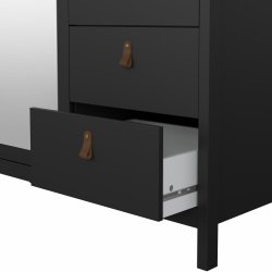 Lund garderobeskab m. spejl 150 cm bred fs i flere farver