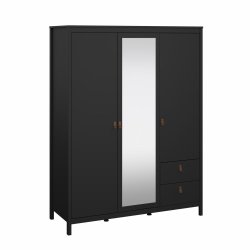 Lund garderobeskab m. spejl 150 cm bred fs i flere farver