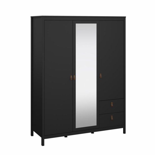 Lund garderobeskab m. spejl 150 cm bred fs i flere farver