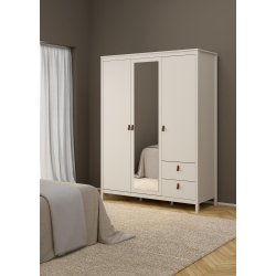 Lund garderobeskab m. spejl 150 cm bred fs i flere farver