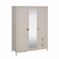 Lund garderobeskab m. spejl 150 cm bred fs i flere farver