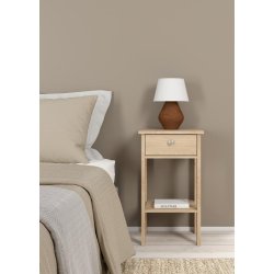 Lund natbord med 1 skuffe fs i flere farver