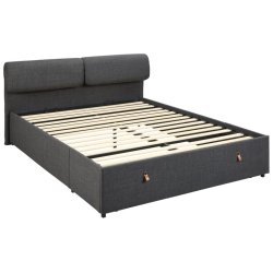 Dobbelt seng med opbevarng 200 x 160 cm inklusive hovedg�rde 