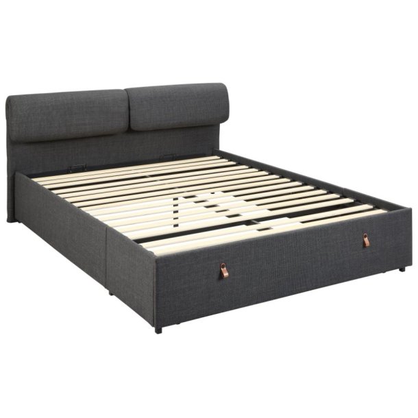 Dobbelt seng med opbevarng 200 x 160 cm inklusive hovedg�rde 