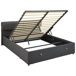 Dobbelt seng med opbevarng 200 x 160 cm inklusive hovedg�rde 
