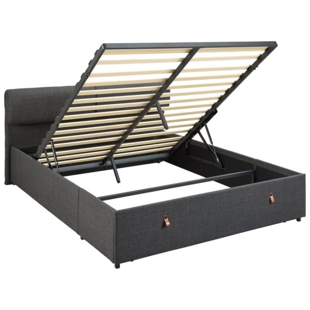 Dobbelt seng med opbevarng 200 x 160 cm inklusive hovedg�rde 