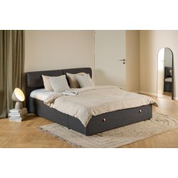 Dobbelt seng med opbevarng 200 x 160 cm inklusive hovedg�rde 