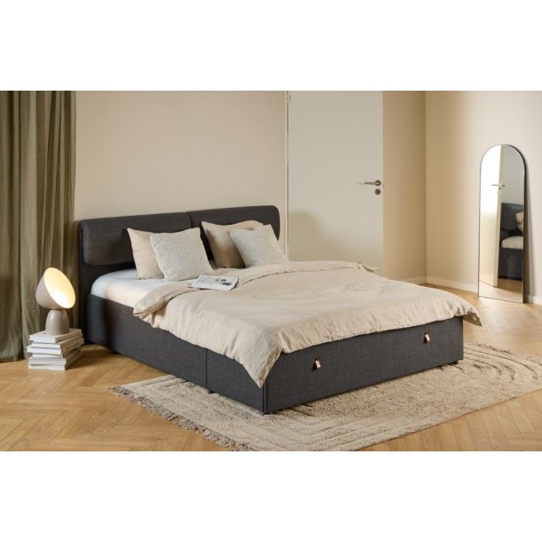 Dobbelt seng med opbevarng 200 x 160 cm inklusive hovedg�rde 