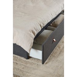 Dobbelt seng med opbevarng 200 x 160 cm inklusive hovedg�rde 