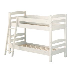 K�jeseng, kraftig til voksne og b�rn 90 x 200 cm inkl. lamelbunde, hvidpigmenteret, model Admiral