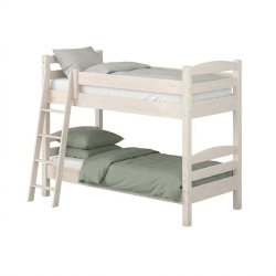 K�jeseng, kraftig til voksne og b�rn 90 x 200 cm inkl. lamelbunde, hvidpigmenteret, model Admiral