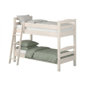 K�jeseng, kraftig til voksne og b�rn 90 x 200 cm inkl. lamelbunde, hvidpigmenteret, model Admiral