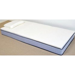 King Plus vendbar topmadras i koldskum med quiltet betræk 70 x 200 x 6 cm.