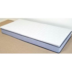 King Plus 2 stk vendbar topmadras med koldskum 85 x 200  x 6 cm med quiltet betrk.