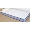 King Plus vendbar topmadras i koldskum 85 x 200  x 6 cm med hvidt quiltet betrk.