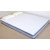 King Plus vendbar topmadras med koldskum 140 x 200  x 6 cm med quiltet betr�k.