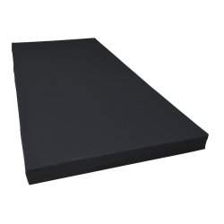 Karat Plus vendbar skummadras 120 x 200 cm med vaskbart kraftigt marineblt bomuldsbetrk