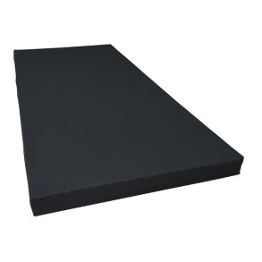 Karat Plus vendbar skummadras 120 x 200 cm med vaskbart kraftigt marineblt bomuldsbetrk