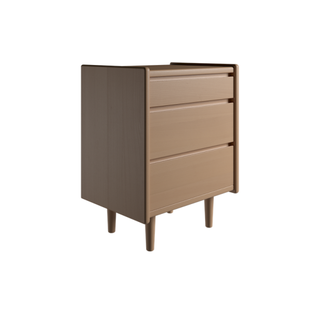 Krone kommode 50 cm bred med 3 skuffer i bgefiner - Dansk produceret.