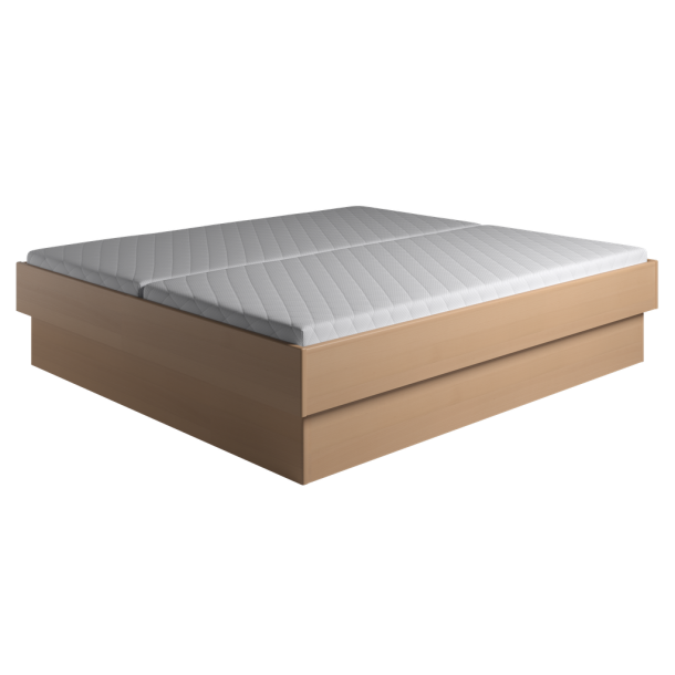 Krone seng med sokkel, enkeltseng, dobbeltseng bredde fra 70-180 cm og lngde fra 190-210 cm 