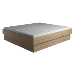 Krone seng med sokkel, enkeltseng, dobbeltseng bredde fra 70-180 cm og lngde fra 190-210 cm 