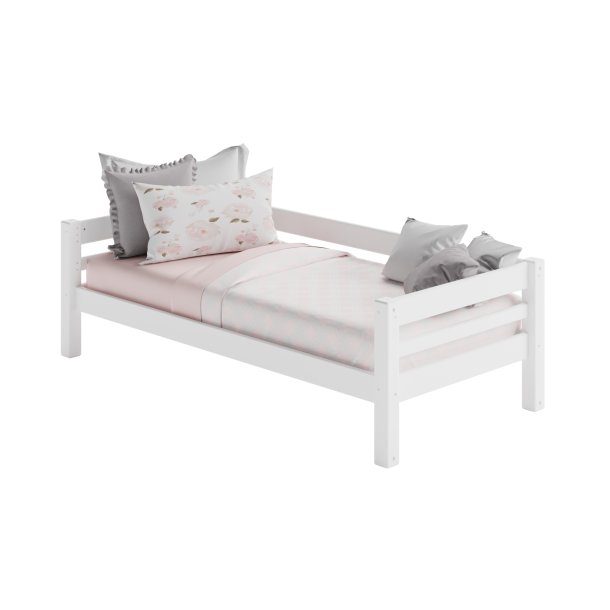 Halvhj seng 4 i 1, 90 x 200 cm, hvid, 25 rs garanti, Scanliving Premium