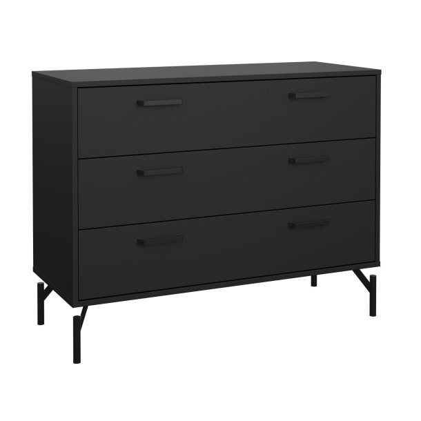 Cup kommode 98,7cm bred, matsort med 3 skuffer