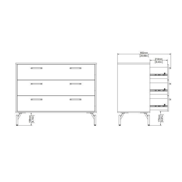  Cup kommode 98,7cm bred, matsort med 4 skuffer