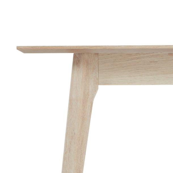 Egeskov spisebord i hvidolieret ege finr 220(320) x 105 cm med tillgsplader