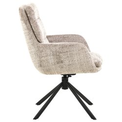  Spisebordsstol med arml�n, vippe funktion og drejefunktion, beige