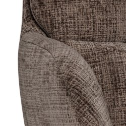 Spisebordsstol med arml�n, vippe funktion og drejefunktion, st�vet brun