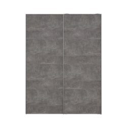 Trend 200 cm hjt, egelook/hvid 150 cm bredt med 2 skydedre 