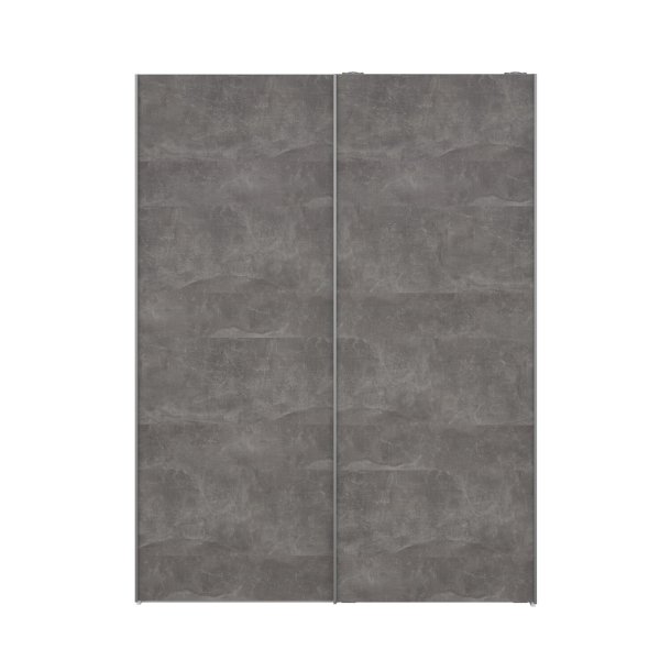 Trend 200 cm hjt, egelook/hvid 150 cm bredt med 2 skydedre 