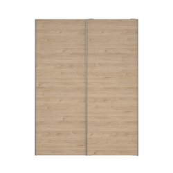 Trend 200 cm hjt, egelook/hvid 150 cm bredt med 2 skydedre 